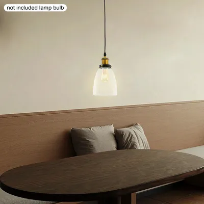 Obrázek produktu pro Závěsné svítidlo – závěsná lampa E27 – kov – max. 60 W – stínidlo 14×24 cm – výškově nastavitelný kabel 1,2 m – bez žárovky – AC85–250 V – černá