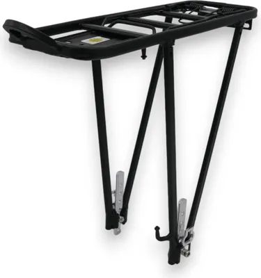 Produktbild von Hinterrad-Gepäckträger 24" - 28" Aluminium schwarz mit Federklappe