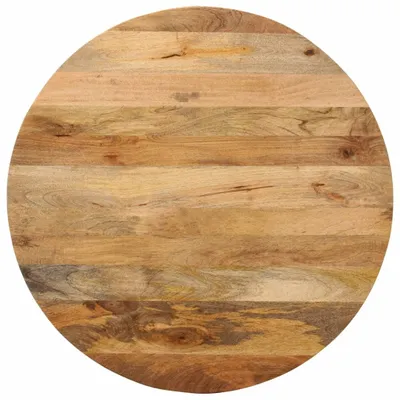 Immagine prodotto di Piano tavolo elegante Ø 90x3,8 cm rotondo in legno massiccio di mango DE9403836