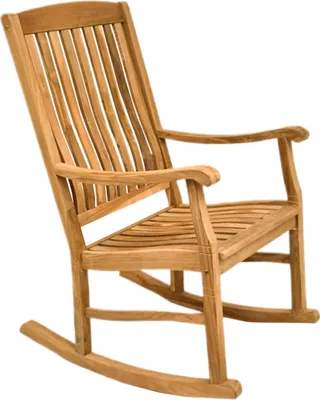 Produktbild von Endorphin Teakholz Schaukelstuhl – stilvolle Entspannung indoor & outdoor