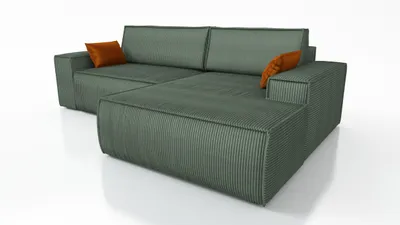 Produktbild von Ecksofa TOR mit Schlaffunktion. Farbe: Winter Moss.