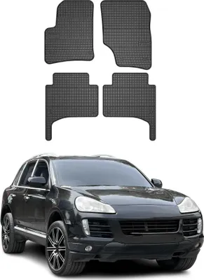 Image de Tapis de Sol pour Porsche Cayenne 2002-2010 Caoutchouc Noir