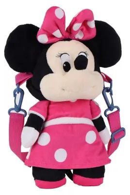 Produktbild von Disney Minnie Pink Plüschrucksack, Tasche 34 cm