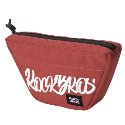 Zdjęcie produktu dla ROCKBROS Torba na kierownicę Poliestrowa torba przednia Torba narzędziowa Torba MTB 0.7L Brick Red