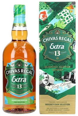 Produktbild von Chivas Regal 13 Jahre - Extra - Irish Whiskey Casks - Whiskey Cask Selection - 1,0 Liter - Blended Scotch Whisky