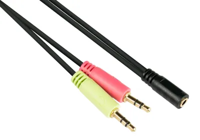 Productafbeelding van Good Connections headsetadapter, 3,5 mm jack, CTIA-aansluiting.