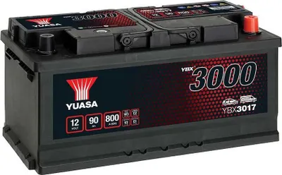 Image de YUASA YBX3017 Batterie de démarrage 12 V 90 Ah 800 A (EN)