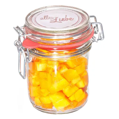Produktbild von Flirt by R&B 685114 Drahtbügel-Einmachglas 'Alles Liebe', 370 ml, Ø 7,7 x 12 cm, klar (1 Stück)