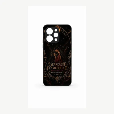 Productafbeelding van Xiaomi Redmi Note 12 4G hoesje, telefoonhoesje, beschermhoes met sterrenstof- en vlammotief – LUNØIR ©