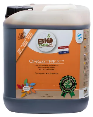 Produktbild von BioTabs Orgatrex Flüssigdünger 5L, rein pflanzlich, NPK 5-1-5, vegan, Mikronährstoffmix für Wachstum & Blüte