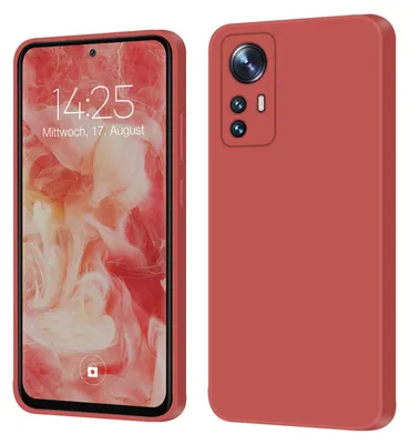 Produktbild von Hülle für Xiaomi 12 / 12X Case Cover Bumper Smartphone Softgrip Schutzhülle Farbe: Rot