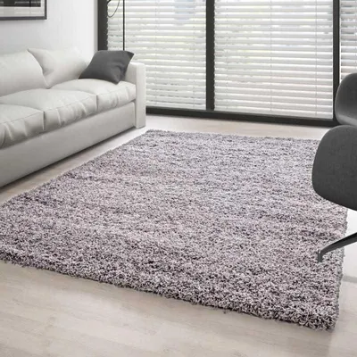 Produktbild von TapisTrend Zotteliger Teppich Hellgrau 200x290 cm Hochflorteppich, einfarbig