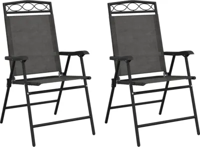 Zdjęcie produktu dla VidaXL 360200, Taras, Obite siedzisko, Stal, Tkanina, Szary, 110 kg, 610 mm