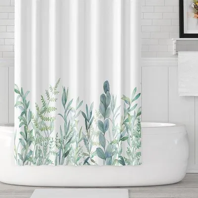 Produktbild von Grünblaßes Blumengordinchiffon gegen Schimmelpilze - 1 Stück - 120 x 180 cm