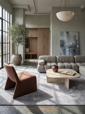 Teppich Grau rechteckig im modernen Wohnzimmer_#sku_BARK33862-BARK33863-BARK33864-BARK38992-BARK48037-BARK57215#