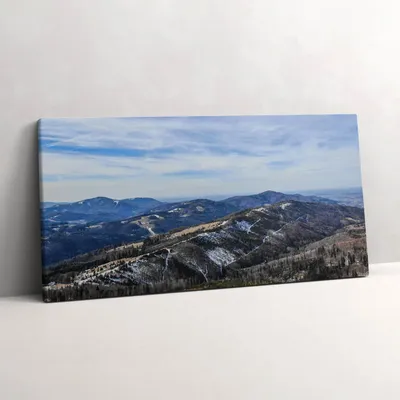Produktbild von Landschaft von Równica Ustroń – Leinwandbild Wandbild – 120x60 cm – Leinwandbilder – Wandbilder – Schlafzimmer – Flur