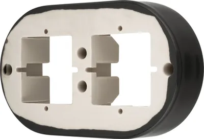 Image de Cadre porcelaine rétro apparent double I PR1 gris foncé