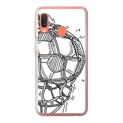 Produktbild von MuchoWow® Handyhülle Schutzhülle Hülle für Samsung Galaxy A20e Eine Illustration eines Fußballschusses ins Tor - Jungen - Mädchen - Kinder Silikon Softcase Handy Hülle - Abdeckung