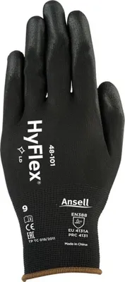 Produktbild von Ansell Handschuh HyFlex 48-101,schwarz, Gr.7