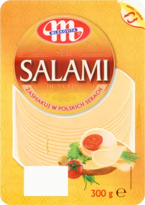 Zdjęcie produktu dla Mlekovita Ser Salami plastry 300g