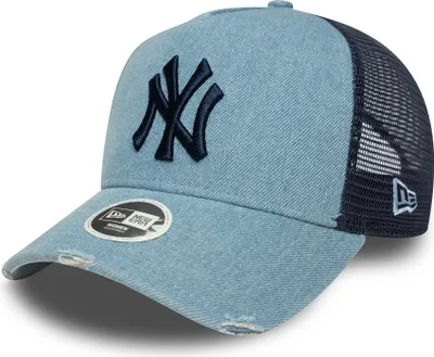 Produktbild von New Era Women MLB A-Frame Trucker Cap Denim New York Yankees