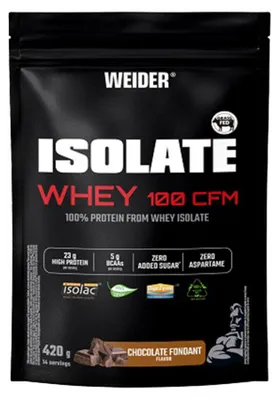 Image de Whey Isolate - Weider - Isolate Whey 100 CFM (420g) - Saveur Chocolate Fudge