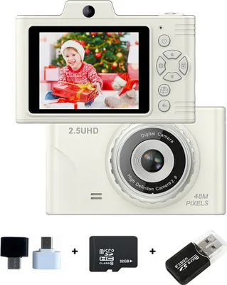Produktbild von ZELURXX 32 GB Retro-Kamera, Studentenkamera, CCD-Kamera, HD-Dual-Kamera, 2,8 Zoll großer Bildschirm, SLR-Digitalkamera
