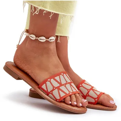 Produktbild von Damen Sandalen mit flachem Absatz Orange Traivea 41