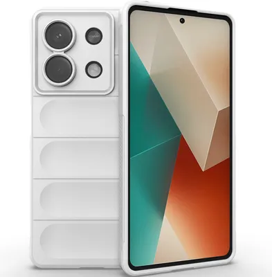 Produktbild von Handyhülle für Xiaomi Redmi Note 13 Weich TPU Silikon Stossfest Anti-rutsch Hülle Weiß