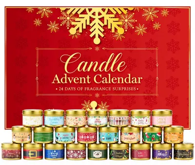 Produktbild von Kerzen Adventskalender 2026 Frauen Männer 24 einzigartige Düfte