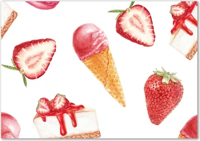 Produktbild von Tulup® Glas-Bild - 100 x 70 - Wandbild aus Glas - Wandkunst - Wandbild hinter gehärtetem Sicherheitsglas - Essen & Getränke - Nachspeise - Rot