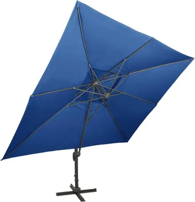 Immagine prodotto di vidaXL Ombrello Ampel con ventilazione 400x300 cm azzurro
