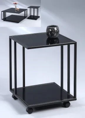 Produktbild von Beistelltisch "Paris 1" in schwarz - B/H/T=40x51x40cm