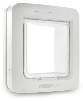 Produktbild von Trixie SureFlap Freilauftür mit Mikrochiperkennung 26,2 × 28,1 cm, weiß