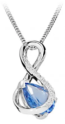 Immagine prodotto di Collana moda con spinello blu e zirconi SC411