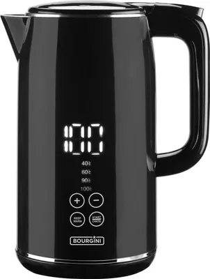 Obrázok produktu pre Rýchlovarná kanvica Bourgini 235011 KETTLE 2200 W čierna 1,7 l