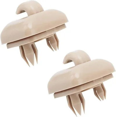 Imagen del producto de Soportes para parasoles - Accesorios para el interior del coche - Plástico duradero - 2 unidades - color beige
