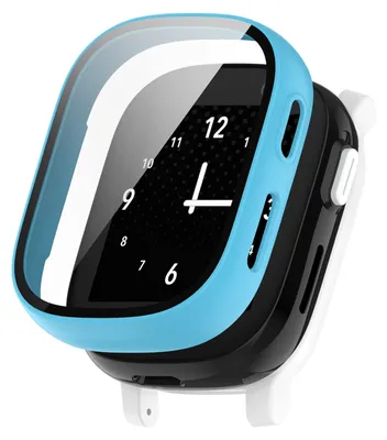 Produktbild von Für Xplora X6 Play / X6 Children Kunststoff Watch Hülle + H9 Schutzglas Blau