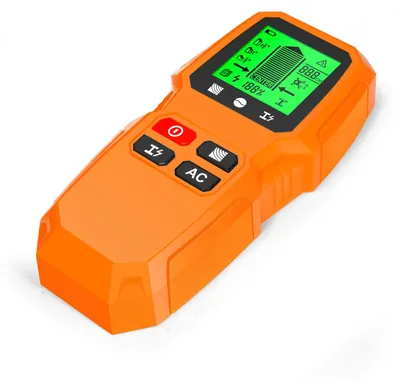 Obrázek produktu pro Detektor nosníků a kabelů 5 v 1, elektronický detektor dřeva, kovu a kabelů s LCD displejem s vysokým rozlišením, určený k detekci dřeva, kovu a kabelů, s funkcí varování