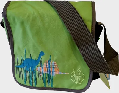 Produktbild von LÄSSIG Kindergartentasche/Umhängetasche Kita-Tasche, Motiv: Dinosaurier, olivgrün/grün