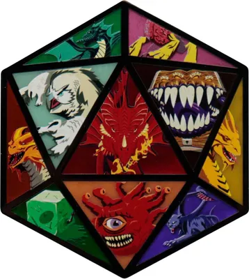 Obrázok produktu pre Medalion D20 Dungeons & Dragons z Motywami Potworów - Limitowana Edycja