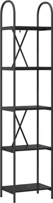 Image de Étagère Chêne noir 40 x 30 x 183 cm Bois d'ingénierie
