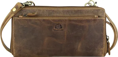 Produktbild von Greenburry Vintage Clutch Geldbörse RFID Schutz Leder 21 cm