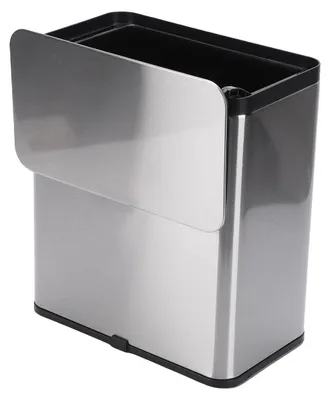 Produktbild von Küchen-Komposteimer - 8 l Hänge-Mülleimer - Edelstahl - Druckdeckel - Für Küchenschranktür