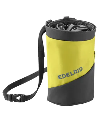 Chalk Bag Splitter Twist von Edelrid in Gelb und Schwarz; ideal für Kletterer.