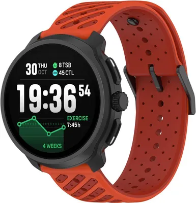 Produktbild von FFO2World 22-mm-Silikonarmband Suunto Race 2-Stil, passend für Suunto Vertical 2, 9 Peak Pro, Huawei GT 5/6, Samsung Galaxy Watch, Orange