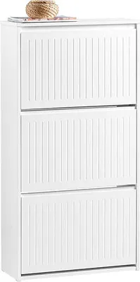 Image de Meuble de rangement pour chaussures Rootz - Étagère à chaussures - Support à chaussures - Étagères réglables - Matériau MDF - 61 cm x 120 cm x 26 cm