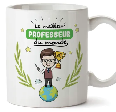 Keramik-Mok 'Weltlehrer' 350 ml, spülmaschinen- & mikrowellengeeignet