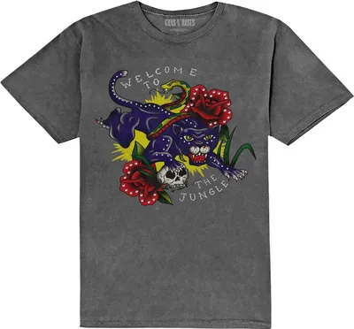 Produktbild von Guns N Roses - "Welcome To The Jungle" T-Shirt für Herren/Damen Uni RO5380 (S) (Grau)