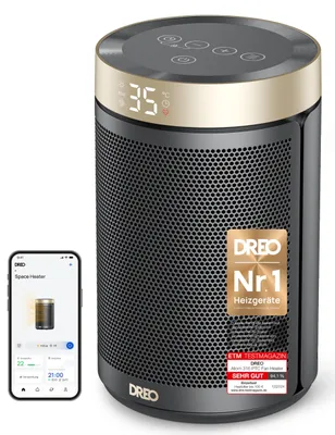 Produktbild von Dreo Energiesparender Heizlüfter, 1500W energiesparender leiser Raumheizer, trag
